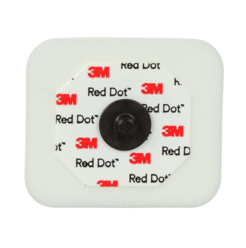ECG Monitoring Electrode with Abrader Snap Connector Sticky Gel Foam Backing Adult Radiolucent / MR Conditional 3 per Pack