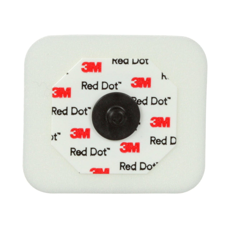 ECG Monitoring Electrode with Abrader Snap Connector Sticky Gel Foam Backing Adult Radiolucent / MR Conditional 3 per Pack (Case of 600)