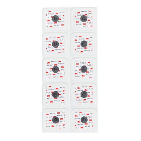 ECG Monitoring Electrode with Abrader Snap Connector Sticky Gel Foam Backing Adult Radiolucent / MR Conditional 5 per Pack 