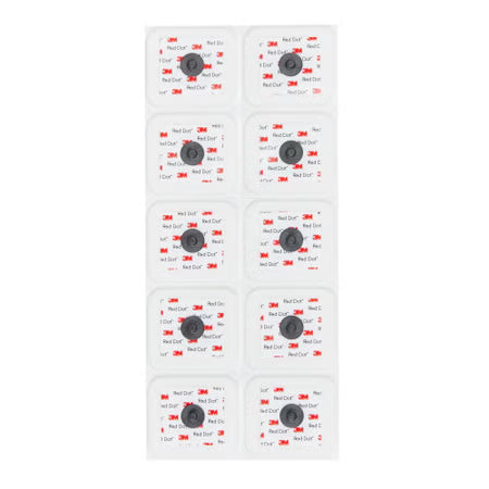 ECG Monitoring Electrode with Abrader Snap Connector Sticky Gel Foam Backing Adult Radiolucent / MR Conditional 5 per Pack