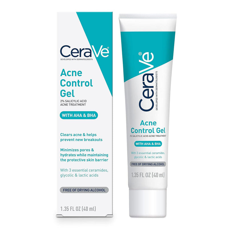 CeraVe 2% Salicylic Acid Acne Control Gel, 1.35-ounce Tube (Each)
