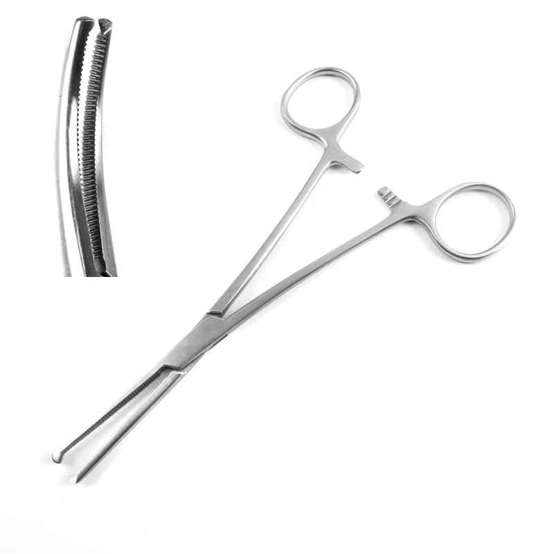 Econo Rochester-Ochsner (Kocher) Hemostatic Forceps - 7-1/4", Straight Jaws, 1x2 Teeth, Disposable, BX 12 - 21-488