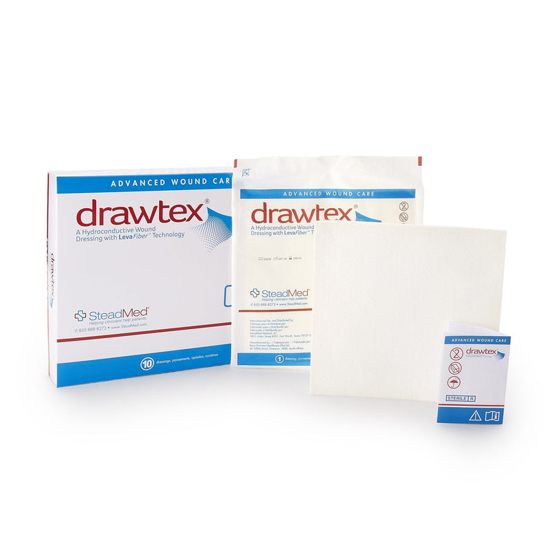 Urgo Medical North America LLC Drawtex Nonadherent Dressing, 8 x 8 Inch (10/BX) 