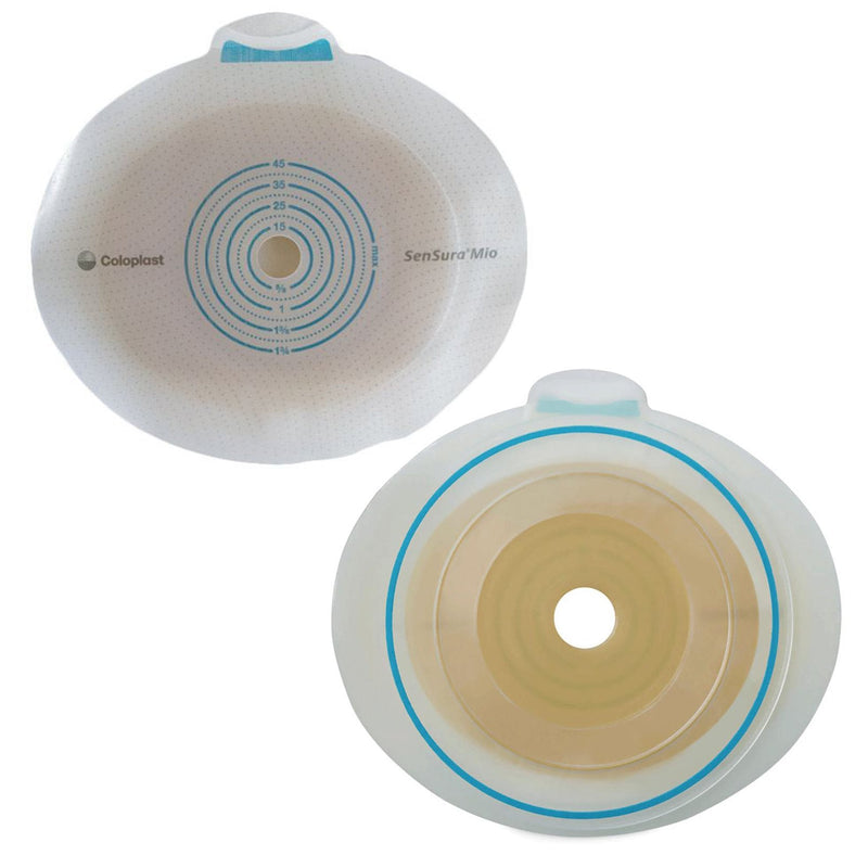 Coloplast SenSura Mio Click Ostomy Barrier, 25 mm Stoma Opening, Green Match (5/BX) 