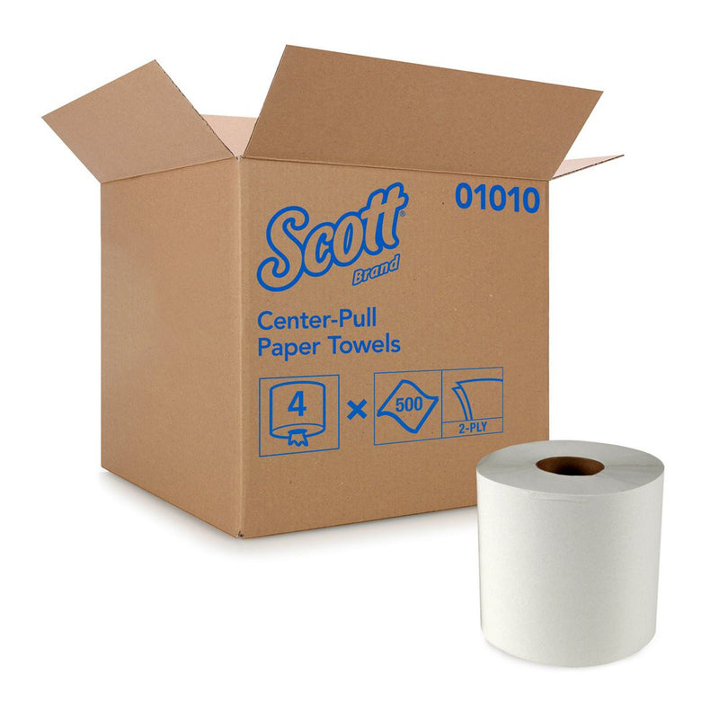 Scott Paper Towel Center-Pull Roll, Perforated, 8 x 15 Inch (Case of 2000)