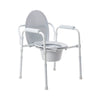 McKesson Folding Fixed Arm Steel Commode Chair, 15½ – 21¾ Inch (Case of 4)