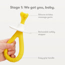 Toothbrush Training Set frida baby Grow With Me Yellow Ages 6 Months and Up (12/CS) 