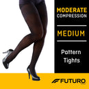 3M Futuro Pattern Compression Pantyhose, Medium (12/CS) 