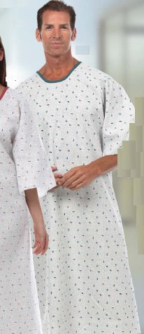 Reusable Patient Exam Gown, Medium / Large, Light Blue (Each)