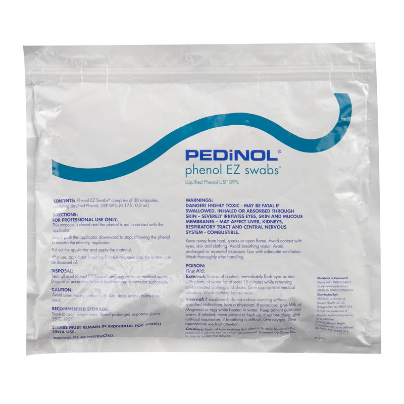 PEDiNOL Phenol EZ swabs Topical Anesthetic (Carton of 30)