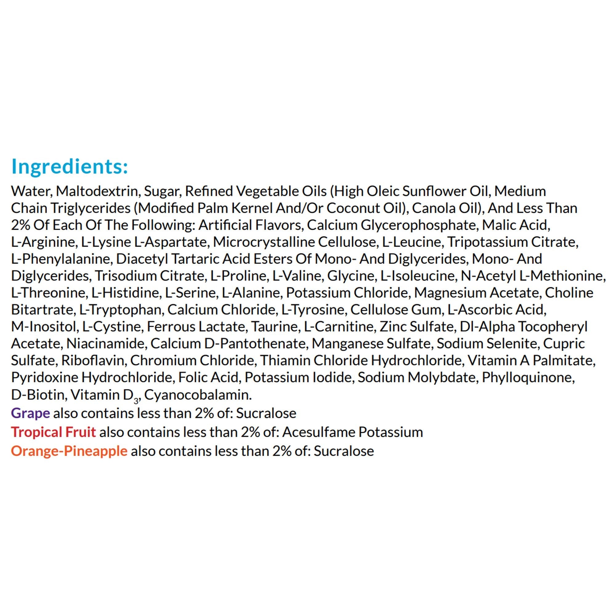 Nutricia North America Neocate Splash Amino Acid–based Liquid, Orange-Pineapple, 8-oz carton (27/CS) 