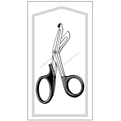 Econo Sterile Multi-Cut Utility Scissors - 5-1/2", Black, Disposable, CS 50 - 96-2702 
