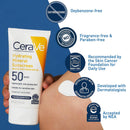 CeraVe Hydrating Mineral Sunscreen Body SPF 50, 5-ounce Tube (Each)