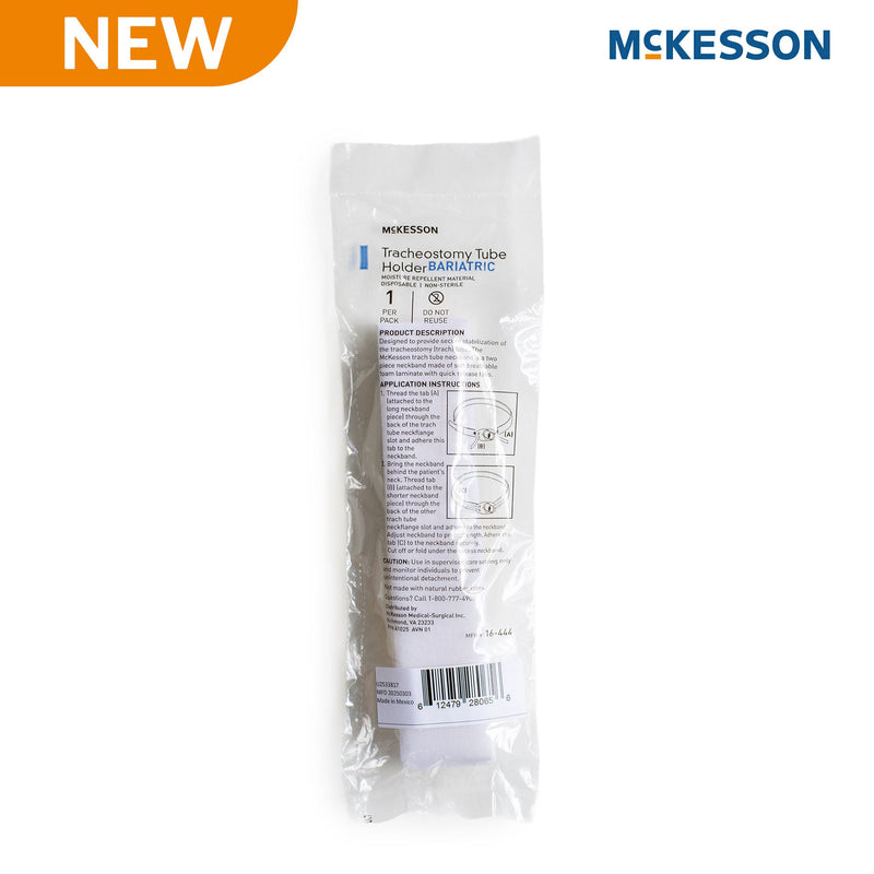 Tracheostomy Tube Holder McKesson 1-1/2 X 25-1/2 Inch Bariatric Adult (Case of 100)
