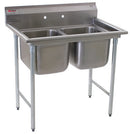 Eagle Group MHC 2-Compartment Sinks, 414 Series Coved Corner