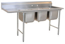 Eagle Group MHC 3-Compartment Sinks, 414 Series Coved Corner