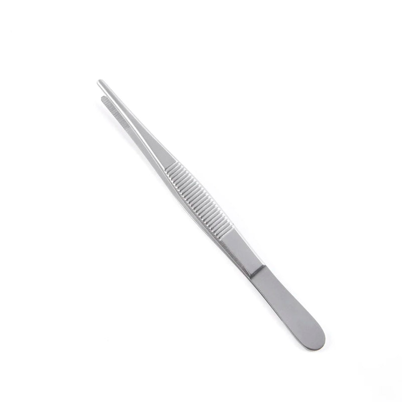 Sklar Dressing Forceps - 4-1/2", Straight, Serrated - 19-1045