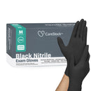 CareStock Nitrile Exam Glove, Medium, Black (Case of 2500)