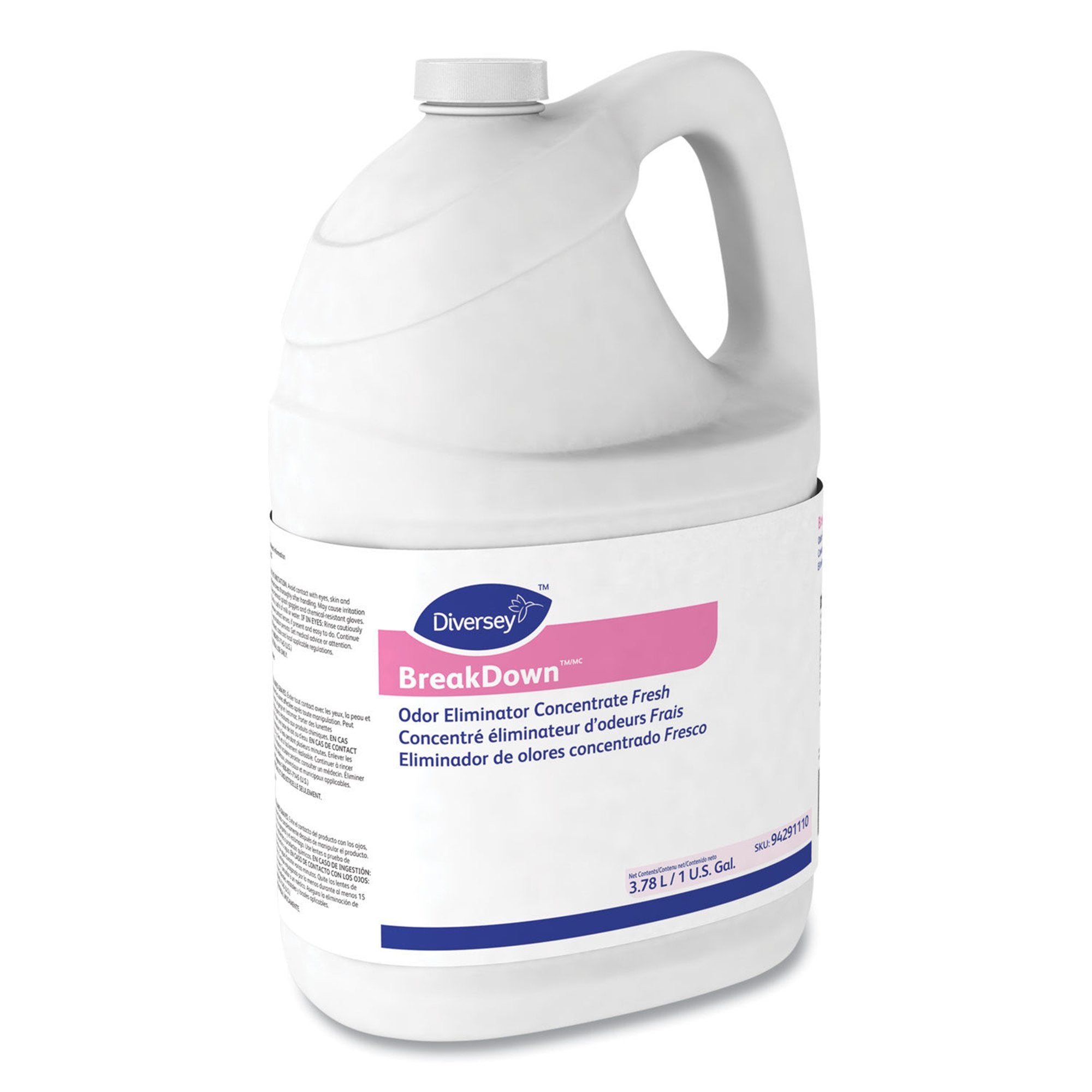 Essendant Co/United Stationers BreakDown Odor Eliminator and Cleaner Concentrate, Cherry Almond Scent, 1 gal. (4/CS) 