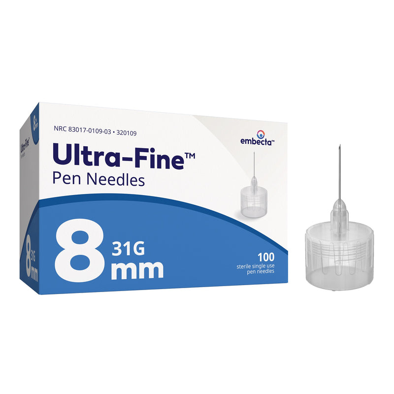 INSULIN PEN NDL 31G 8MM100/BX 12BX/CS