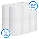 Scott Paper Towel, Hardwound Roll, 8" x 800' (Case of 12 Rolls)