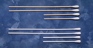 STICK APPLICATOR WOODEN SHAFTCOTTON 6IN ST 100/BX 10BX/CS