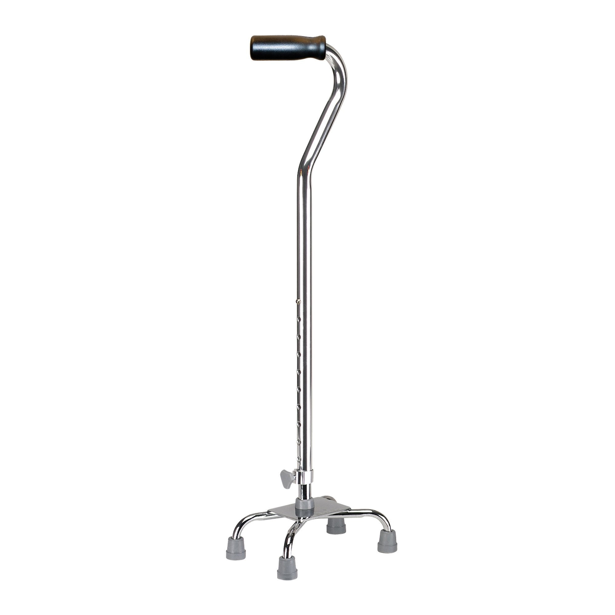 drive Aluminum Small Base Quad Cane, 30 – 39 Inch Height (Case of 4)