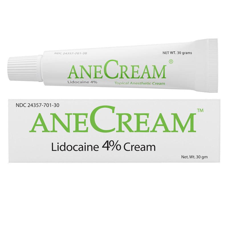 Topical Pain Relief AneCream 4% Strength Lidocaine Cream 30 Gram (Each)