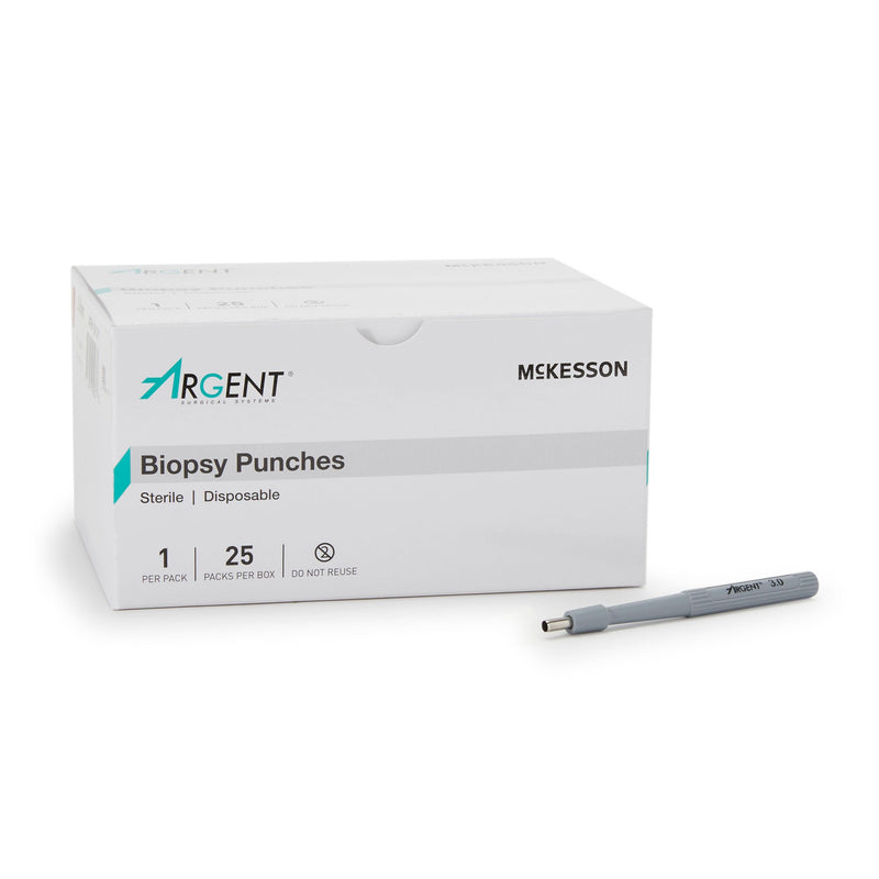 McKesson Argent Disposable Biopsy Punches, 3.0 mm (Case of 4 Boxes)