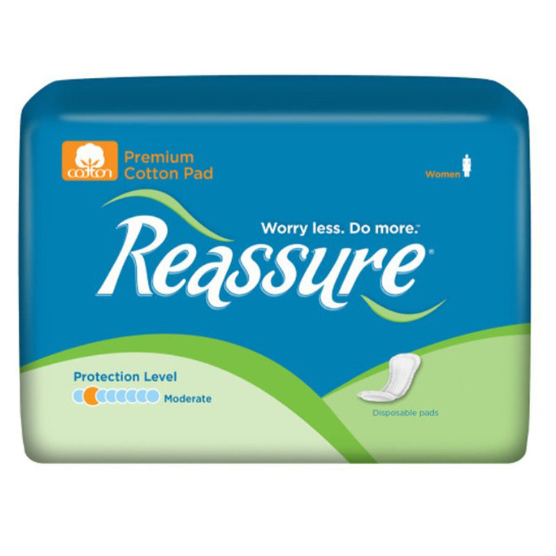 Reassure Premium Cotton Pad, Moderate (144/CS)