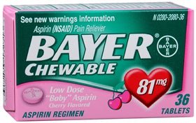 Bayer Low Dose Aspirin Pain Relief (Bottle of 36)
