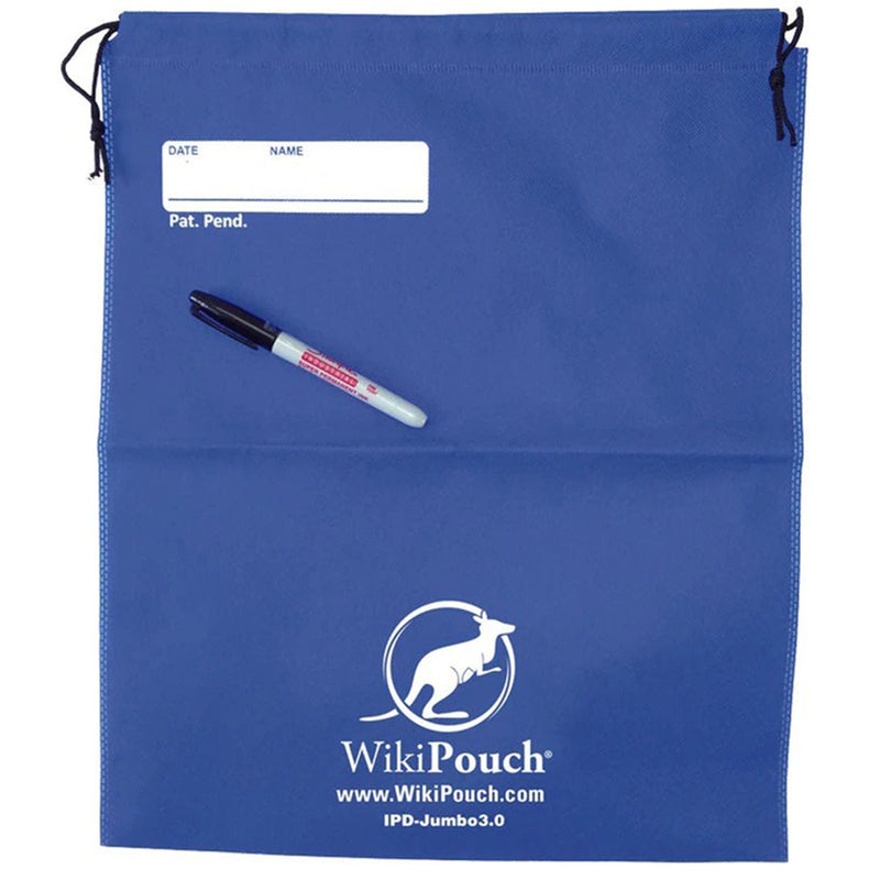 Infection Prevention Pouch IPD-Jumbo 3.0 Blue 16 X 18 Inch (Case of 50) 