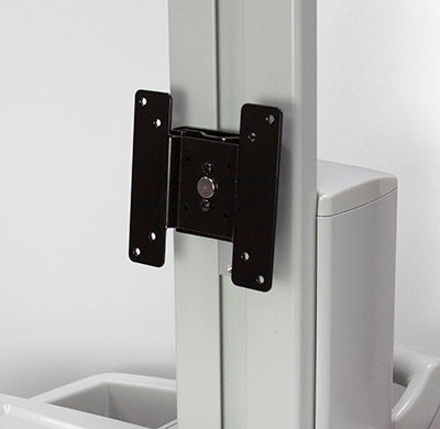 Capsa Healthcare Poc Carts - Trio-M38e Monitor      Trio-M38e Fixed Monitor Bracket-FactInst