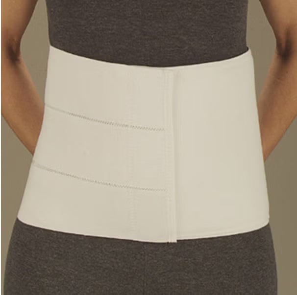 Abdominal Binder DeRoyal Medium / Large Hook and Loop Closure 46 to 62 Inch Hip Circumference 9 Inch Height Adult 