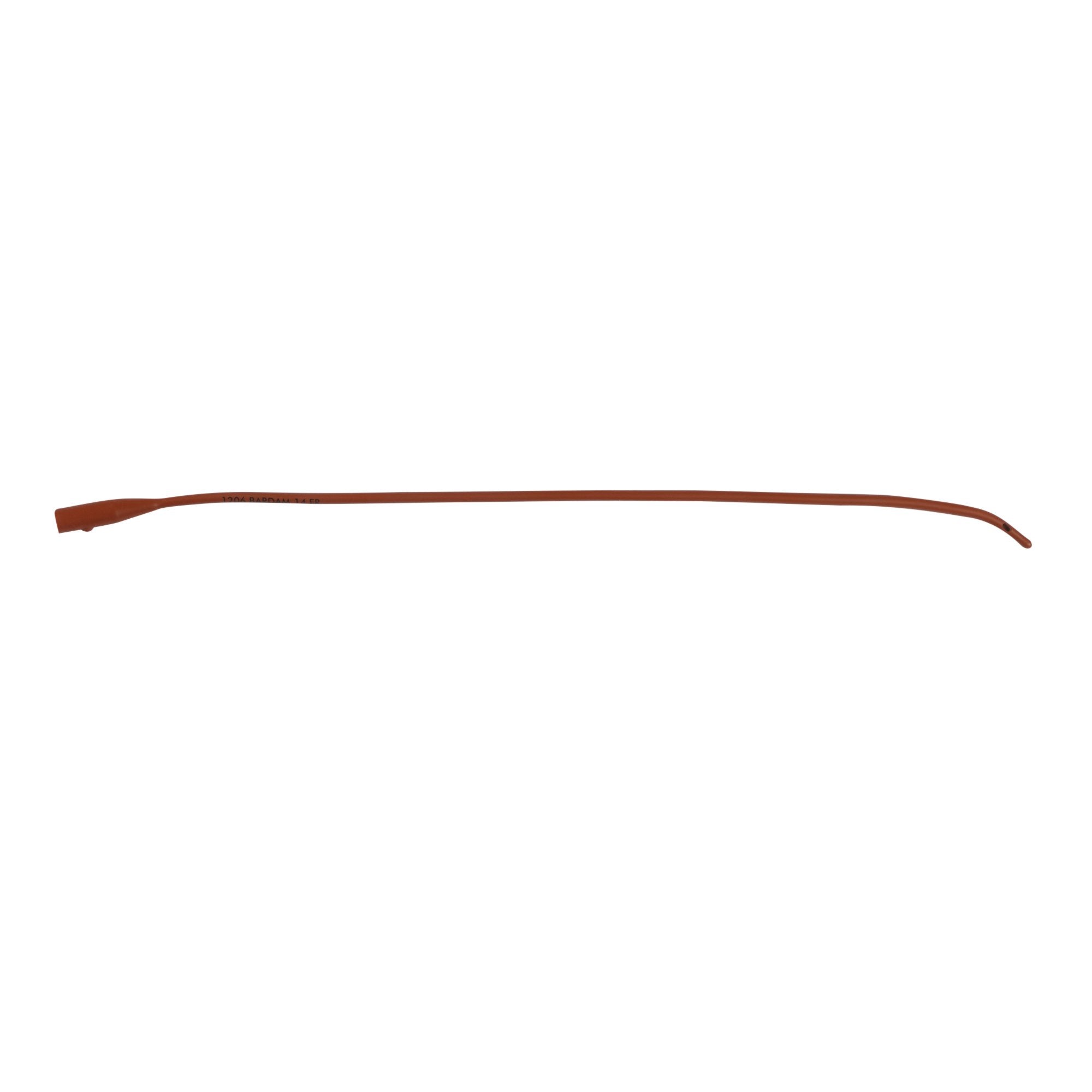 Urethral Catheter Bard Coude Tip Red Rubber 14 Fr. 16 Inch Length 