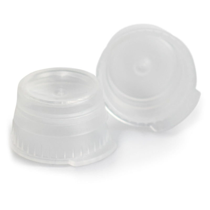 McKesson Tube Closure, Snap Cap, Colorless Polyethylene for Use with 13 mm Tubes (Bag of 1000)