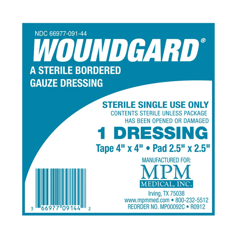 WoundGard White Adhesive Dressing, 4 x 4 Inch (Case of 120)