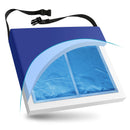 NYOrtho Seat Cushion, 24 x 18 x 3 Inch, Gel / Foam, Blue 
