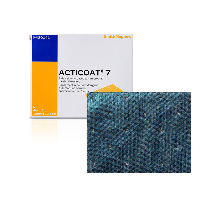 Silver Barrier Dressing Acticoat 7 4 X 5 Inch Rectangle Sterile