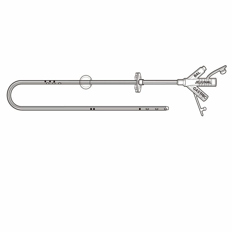 Transgastric-Jejunal Feeding Tube MIC 18 Fr. 45 cm Tube Silicone Sterile 
