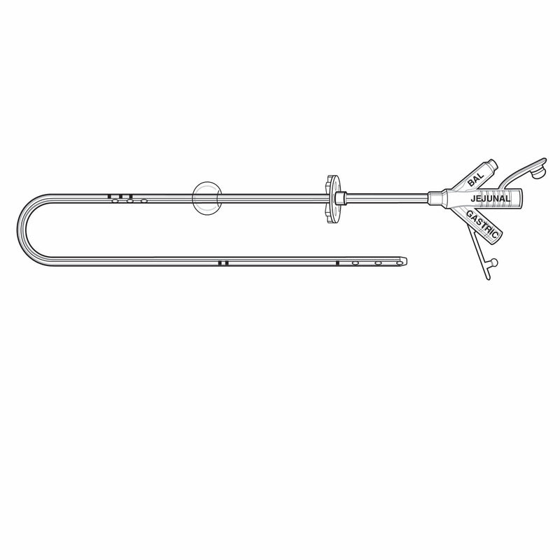 Transgastric-Jejunal Feeding Tube MIC 18 Fr. 45 cm Tube Silicone Sterile 