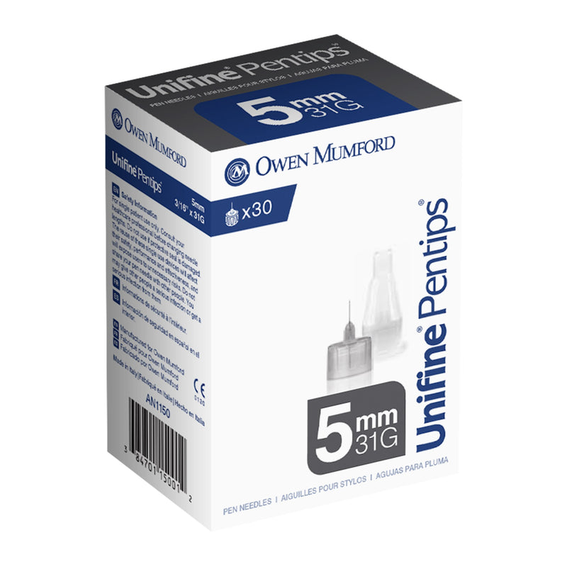 Unifine Pentips Standard Insulin Pen Needle, 32 Gauge, 4 mm Length (Case of 1500)