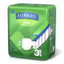Incontinence Brief FitRight Bariatric Adult 3X-Large Unisex Disposable Heavy Absorbency (Case of 48)