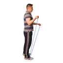 Fabrication Enterprises CanDo Low Powder Exercise Resistance Tubing, Blue, 100', Heavy Resistance 