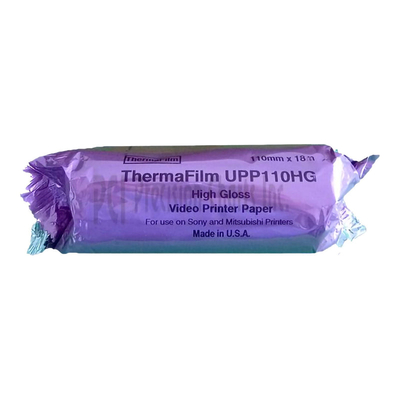 Ultrasound Video Paper ThermaFilm Roll High Gloss Without Grid (Box of 5 Rolls)