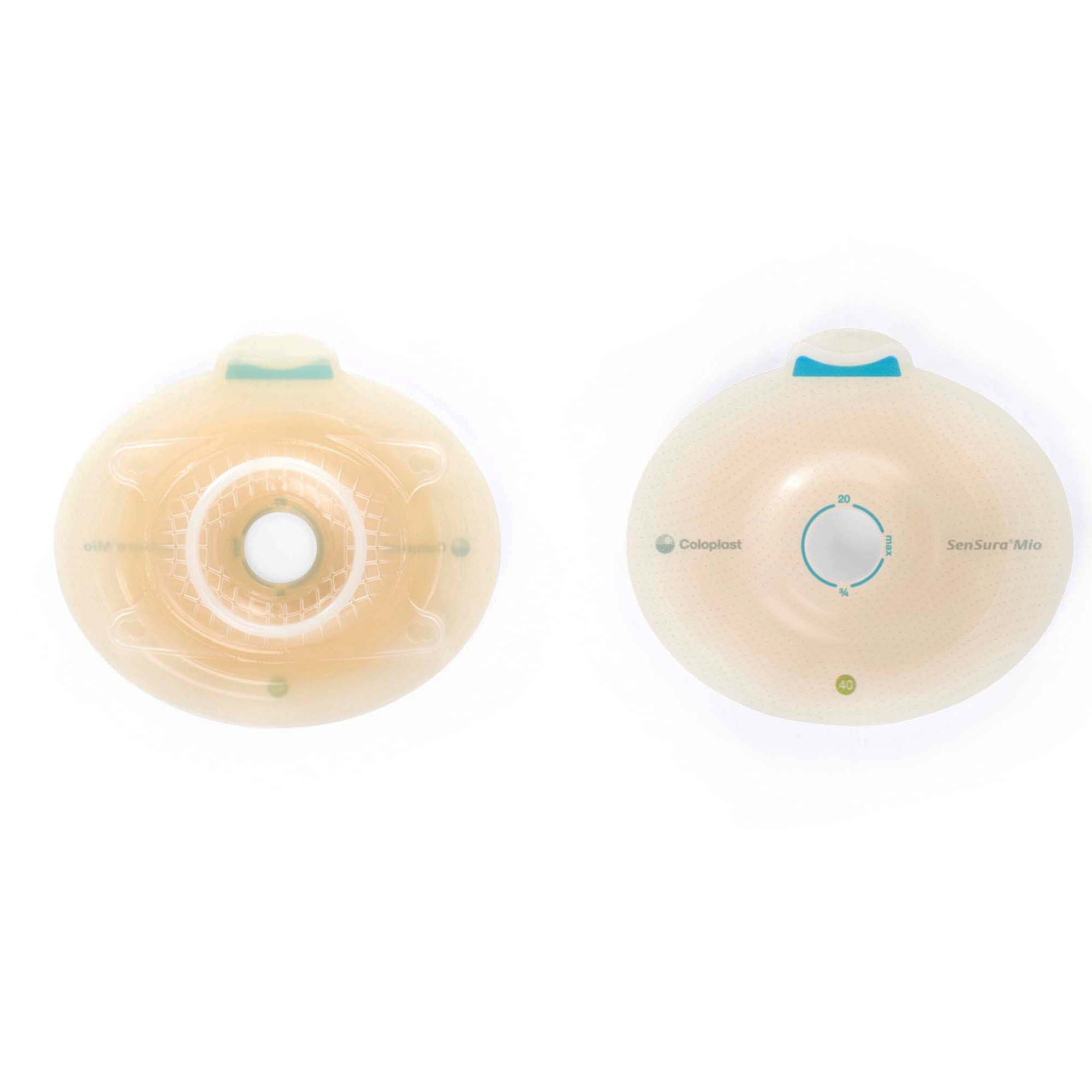 Coloplast SenSura Mio Click Convex Light Ostomy Barrier, 18 mm Stoma Opening, Green Match (5/BX) 