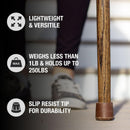 Brazos Twisted Oak Traditional Handcrafted Walking Cane, 37-Inch (Each)