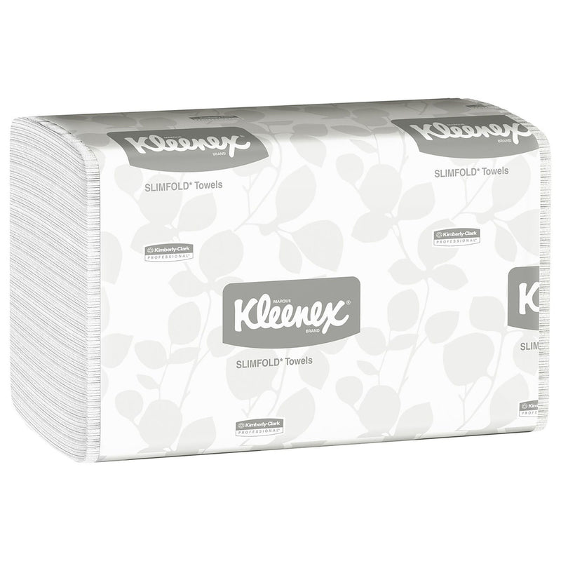 Kleenex Slimfold Towels, Absorbency Pockets, White, Single Ply (Case of 2160)
