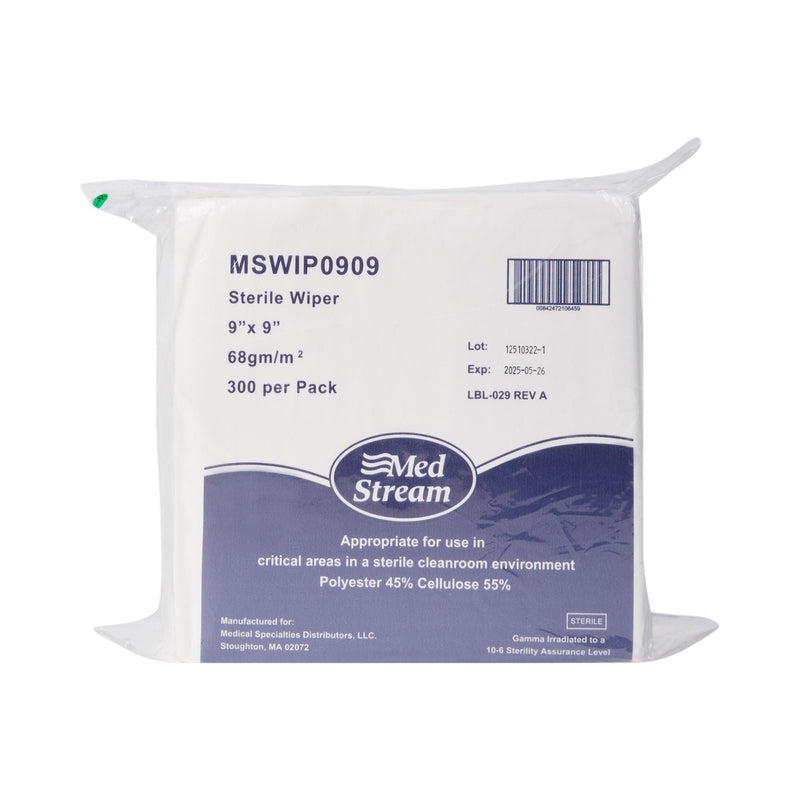 McKesson Cleanroom Low Lint Wipes, 9 x 9 Inch (Case of 3600)
