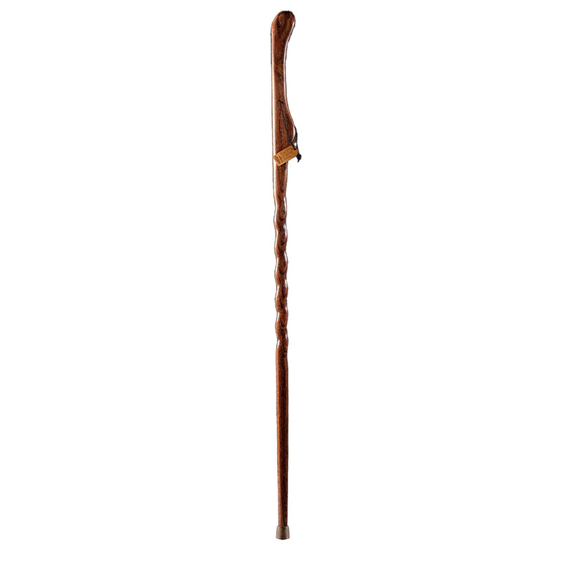 Brazos Twisted Oak Hitchhiker Handcrafted Walking Stick, 58-Inch, Red (Each)